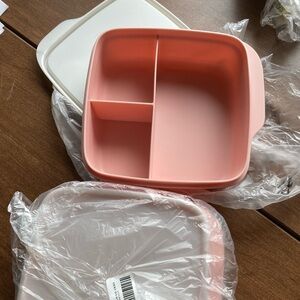 Tupperware New Lunch-It set of two in a pale pink